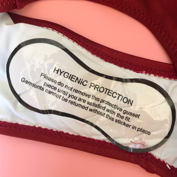 Red Ruffled One Piece Suit - Picture 6 of 7